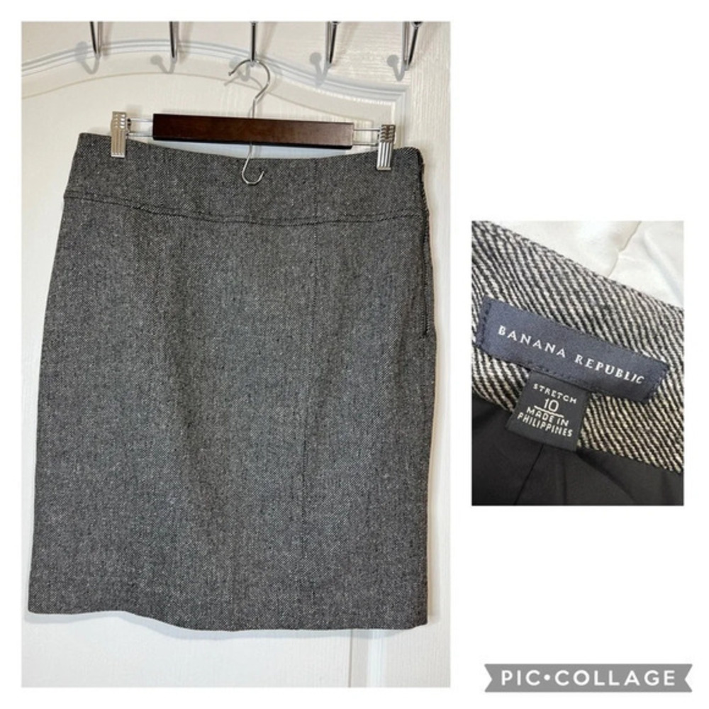 Banana Republic Mos Textured Pencil Skirt size 10